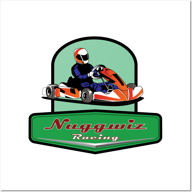 Nuggwiz Go Cart Logo Wall Art by HotPinkStudio.Me